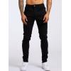imageIDEALSANXUN Mens Slim Fit Stretch Jeans Denim Pants Casual Skinny Jean TrousersBlack