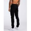 imageIDEALSANXUN Mens Slim Fit Stretch Jeans Denim Pants Casual Skinny Jean TrousersBlack