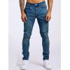 imageIDEALSANXUN Mens Slim Fit Stretch Jeans Denim Pants Casual Skinny Jean TrousersDark Blue