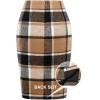 imageIDEALSANXUN Midi Plaid Skirts for Women Fall Winter Knee Length Pencil Wool Skirt with SlitBrown New