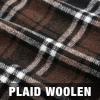 imageIDEALSANXUN Midi Plaid Skirts for Women Fall Winter Knee Length Pencil Wool Skirt with SlitCoffee