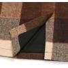 imageIDEALSANXUN Midi Plaid Skirts for Women Fall Winter Knee Length Pencil Wool Skirt with SlitDark Brown