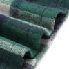 imageIDEALSANXUN Midi Plaid Skirts for Women Fall Winter Knee Length Pencil Wool Skirt with SlitGreen 02