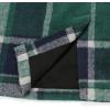 imageIDEALSANXUN Midi Plaid Skirts for Women Fall Winter Knee Length Pencil Wool Skirt with SlitGreen 02