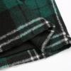 imageIDEALSANXUN Midi Plaid Skirts for Women Fall Winter Knee Length Pencil Wool Skirt with SlitGreen 1