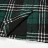 imageIDEALSANXUN Midi Plaid Skirts for Women Fall Winter Knee Length Pencil Wool Skirt with SlitGreen 1