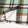 imageIDEALSANXUN Midi Plaid Skirts for Women Fall Winter Knee Length Pencil Wool Skirt with SlitGreen New