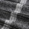 imageIDEALSANXUN Midi Plaid Skirts for Women Fall Winter Knee Length Pencil Wool Skirt with SlitGrey
