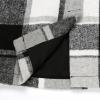 imageIDEALSANXUN Midi Plaid Skirts for Women Fall Winter Knee Length Pencil Wool Skirt with SlitGrey New