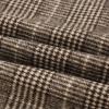 imageIDEALSANXUN Midi Plaid Skirts for Women Fall Winter Knee Length Pencil Wool Skirt with SlitGrid Coffee