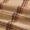 imageIDEALSANXUN Midi Plaid Skirts for Women Fall Winter Knee Length Pencil Wool Skirt with SlitKhaki