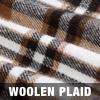imageIDEALSANXUN Midi Plaid Skirts for Women Fall Winter Knee Length Pencil Wool Skirt with SlitPink