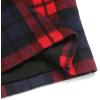 imageIDEALSANXUN Midi Plaid Skirts for Women Fall Winter Knee Length Pencil Wool Skirt with SlitRed