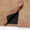 imageIDEALSANXUN Midi Plaid Skirts for Women Fall Winter Knee Length Pencil Wool Skirt with SlitSuede Khaki