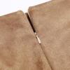 imageIDEALSANXUN Midi Plaid Skirts for Women Fall Winter Knee Length Pencil Wool Skirt with SlitSuede Khaki