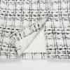 imageIDEALSANXUN Midi Plaid Skirts for Women Fall Winter Knee Length Pencil Wool Skirt with SlitTweed White