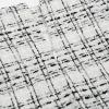 imageIDEALSANXUN Midi Plaid Skirts for Women Fall Winter Knee Length Pencil Wool Skirt with SlitTweed White