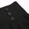imageIDEALSANXUN Plaid Skirt for Womens High Waist Aline Pleated Midi SkirtsBlack