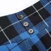 imageIDEALSANXUN Plaid Skirt for Womens High Waist Aline Pleated Midi SkirtsBlue