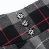 imageIDEALSANXUN Plaid Skirt for Womens High Waist Aline Pleated Midi SkirtsDark Grey