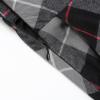 imageIDEALSANXUN Plaid Skirt for Womens High Waist Aline Pleated Midi SkirtsDark Grey