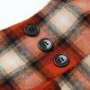 imageIDEALSANXUN Plaid Skirt for Womens High Waist Aline Pleated Midi SkirtsOrange