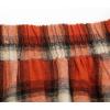 imageIDEALSANXUN Plaid Skirt for Womens High Waist Aline Pleated Midi SkirtsOrange