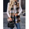 imageIDEALSANXUN Plaid Vest for Women Fall Winter Flannel Sleeveless Jacket Cardigan OuterwearBrown New