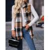 imageIDEALSANXUN Plaid Vest for Women Fall Winter Flannel Sleeveless Jacket Cardigan OuterwearBrown New