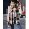 imageIDEALSANXUN Plaid Vest for Women Fall Winter Flannel Sleeveless Jacket Cardigan OuterwearBrown New