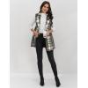 imageIDEALSANXUN Plaid Vest for Women Fall Winter Sleeveless Blazer JacketsGreen New