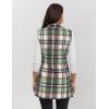 imageIDEALSANXUN Plaid Vest for Women Fall Winter Sleeveless Blazer JacketsGreen New