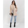 imageIDEALSANXUN Plaid Vest for Women Fall Winter Sleeveless Blazer JacketsPure Beige