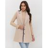 imageIDEALSANXUN Plaid Vest for Women Fall Winter Sleeveless Blazer JacketsPure Beige