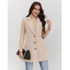 imageIDEALSANXUN Plaid Vest for Women Fall Winter Sleeveless Blazer JacketsPure Beige