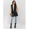 imageIDEALSANXUN Plaid Vest for Women Fall Winter Sleeveless Blazer JacketsPure Black