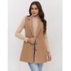 imageIDEALSANXUN Plaid Vest for Women Fall Winter Sleeveless Blazer JacketsPure Camel