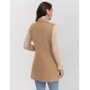 imageIDEALSANXUN Plaid Vest for Women Fall Winter Sleeveless Blazer JacketsPure Camel