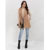 imageIDEALSANXUN Plaid Vest for Women Fall Winter Sleeveless Blazer JacketsPure Camel