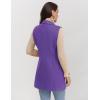 imageIDEALSANXUN Plaid Vest for Women Fall Winter Sleeveless Blazer JacketsPure Purple