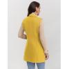 imageIDEALSANXUN Plaid Vest for Women Fall Winter Sleeveless Blazer JacketsPure Yellow