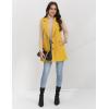 imageIDEALSANXUN Plaid Vest for Women Fall Winter Sleeveless Blazer JacketsPure Yellow