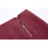 imageIDEALSANXUN Suede Skirts for Women High Waisted Bodycon Mini Skirt with Double ZipperWine
