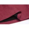 imageIDEALSANXUN Suede Skirts for Women High Waisted Bodycon Mini Skirt with Double ZipperWine