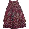 imageIDEALSANXUN Womens Elastic Waist Aline Cotton Lined Retro Maxi Hem Pleated Long SkirtsPrint 620