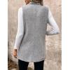 imageIDEALSANXUN Womens Herringbone Print Vest Fall Winter Double Breasted Sleeveless Blazer JacketsBlackwhite