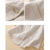 imageIDEALSANXUN Womens Linen Vest Casual Lightweight Sleeveless Blazer Spring Summer JacketsBeige