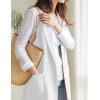imageIDEALSANXUN Womens Long Linen Vest Tops Casual Spring Summer Lightweight JacketsWhite