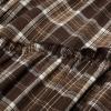 imageIDEALSANXUN Womens Long Plaid Skirts High Waisted A Line Renaissance Maxi Skirt with PocketsBrown