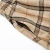 imageIDEALSANXUN Womens Long Plaid Skirts High Waisted A Line Renaissance Maxi Skirt with PocketsKhaki